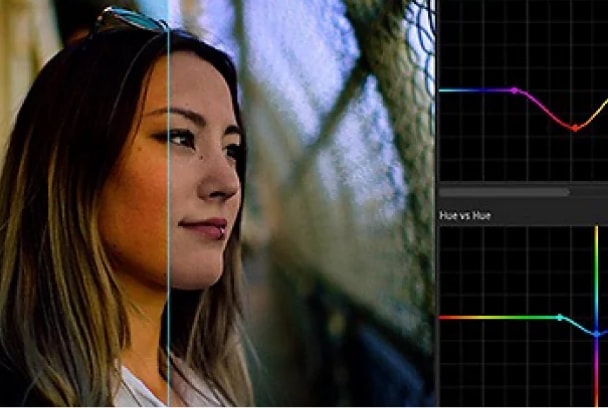 Esempio di regolazione delle curve con lo strumento Lumetri Color
