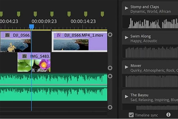Esempio di utilizzo delle tracce musicali