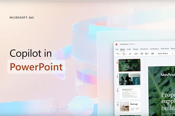 Vidéo de présentation Copilot dans PowerPoint