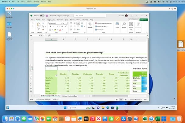 Parallels Desktop 20 : Excel Opening Video